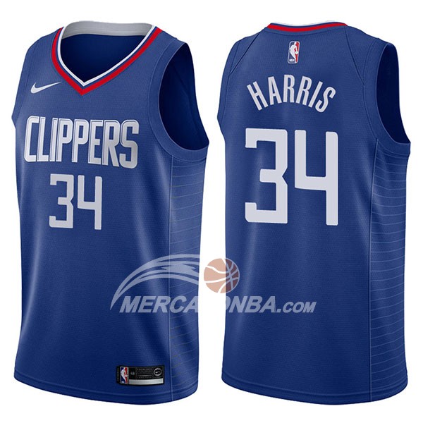 Maglia NBA Los Angeles Clippers Tobias Harris Icon 2017-18 Blu
